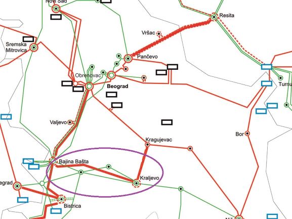 Central Balkan Corridor: Bajina Basta - Kraljevo Grid Section