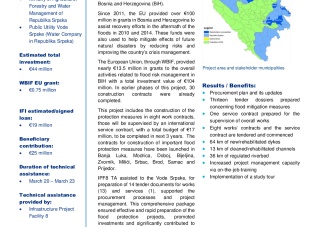 Continuation of Procurement Assistance for the Flood Risk Management Project in Republika Srpska
