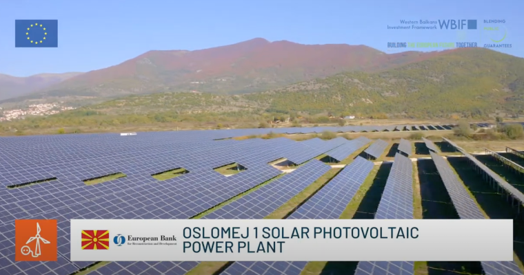 Oslomej 1 Solar Power Plant, North Macedonia (September 2022)
